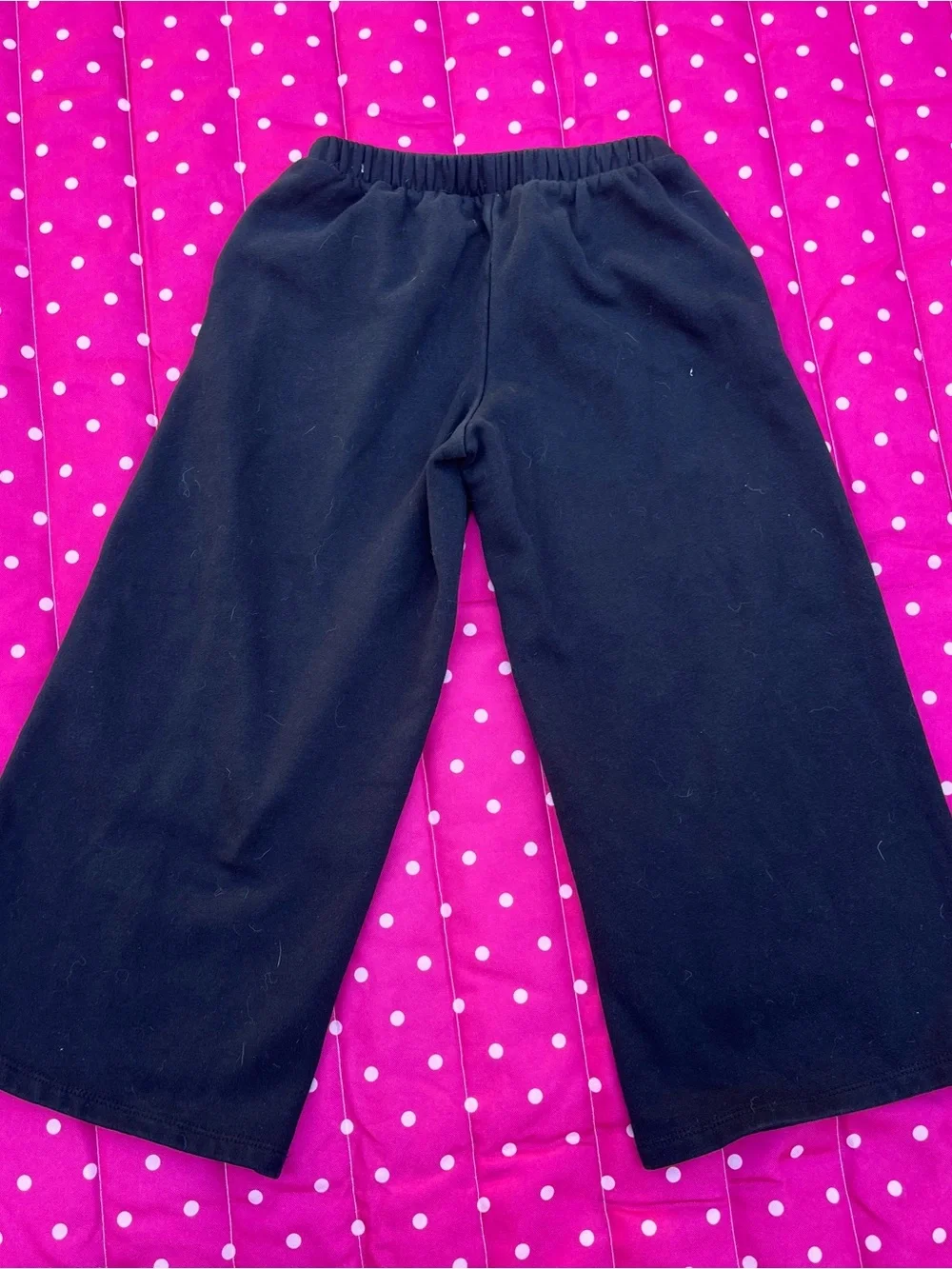 Gap Kids Black Wide-Leg Knit Pants